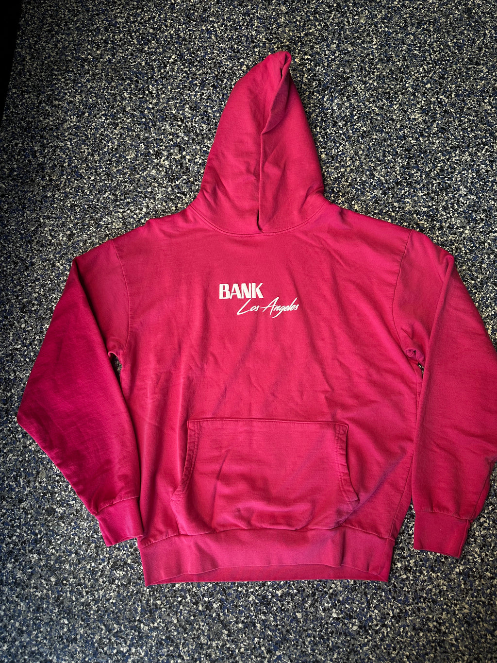 BANK LA PRINT PINK HOODIE