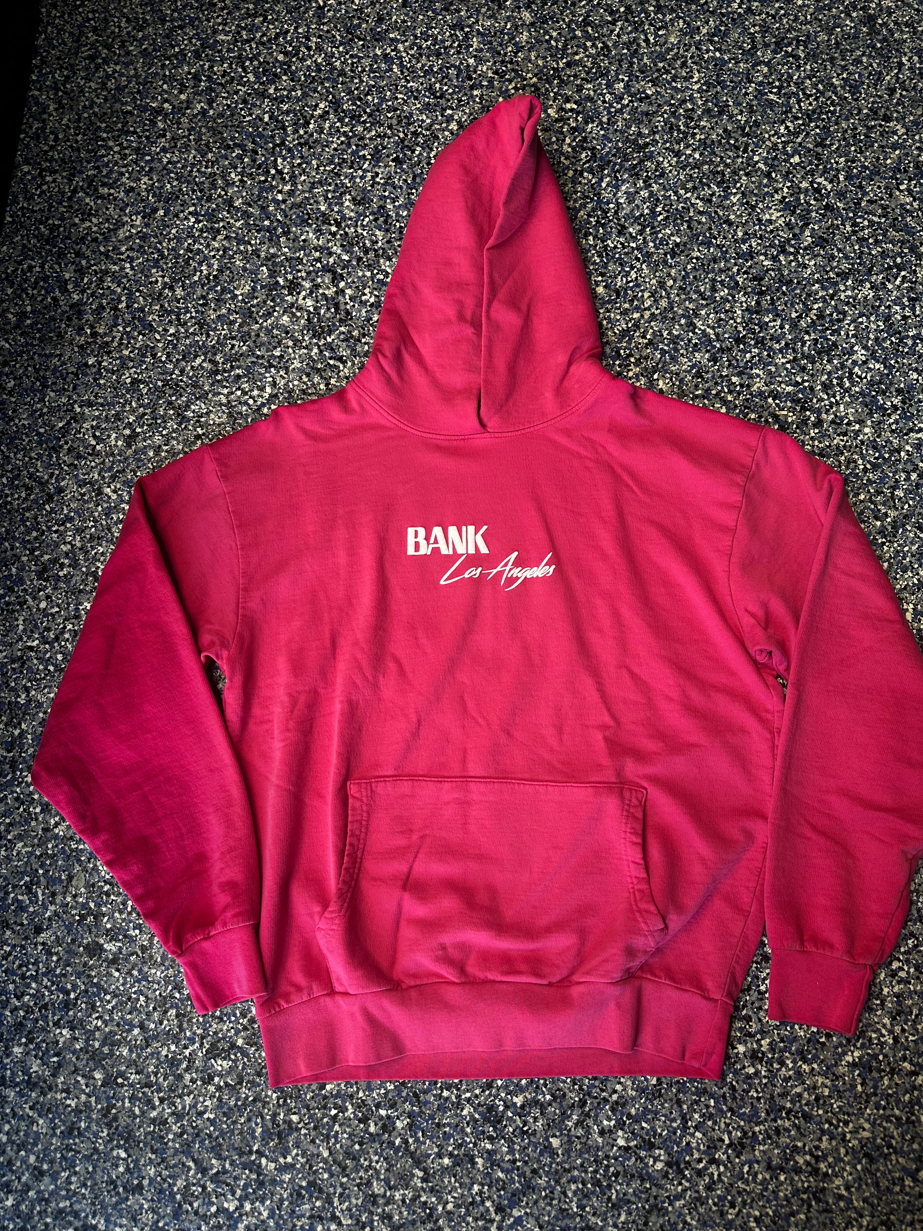 BANK LA PRINT PINK HOODIE