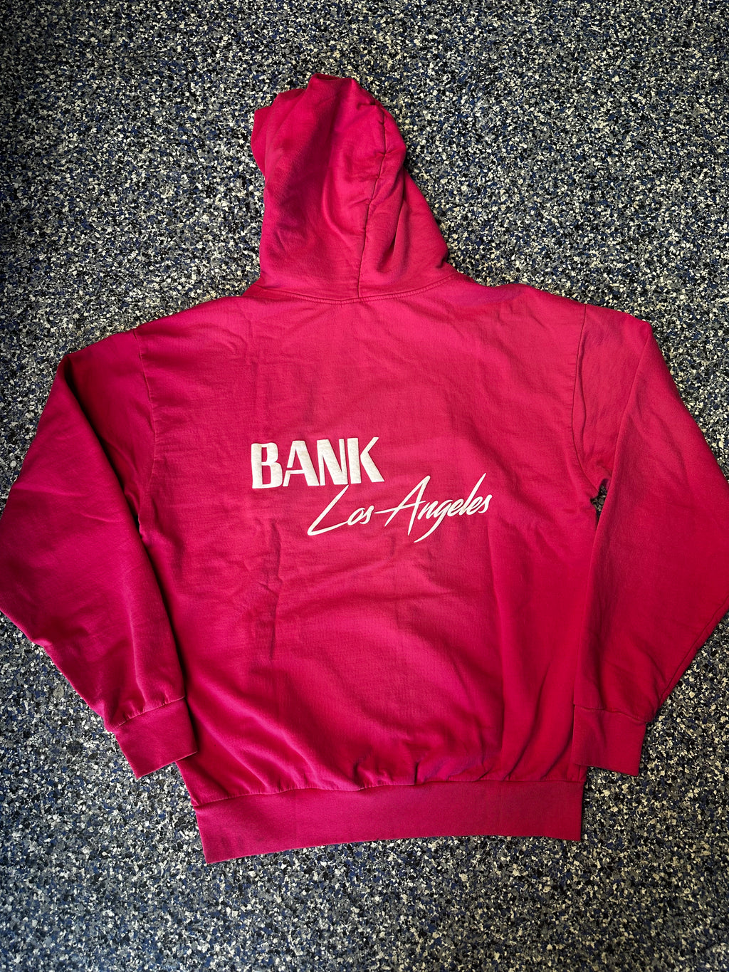 BANK LA PRINT PINK HOODIE
