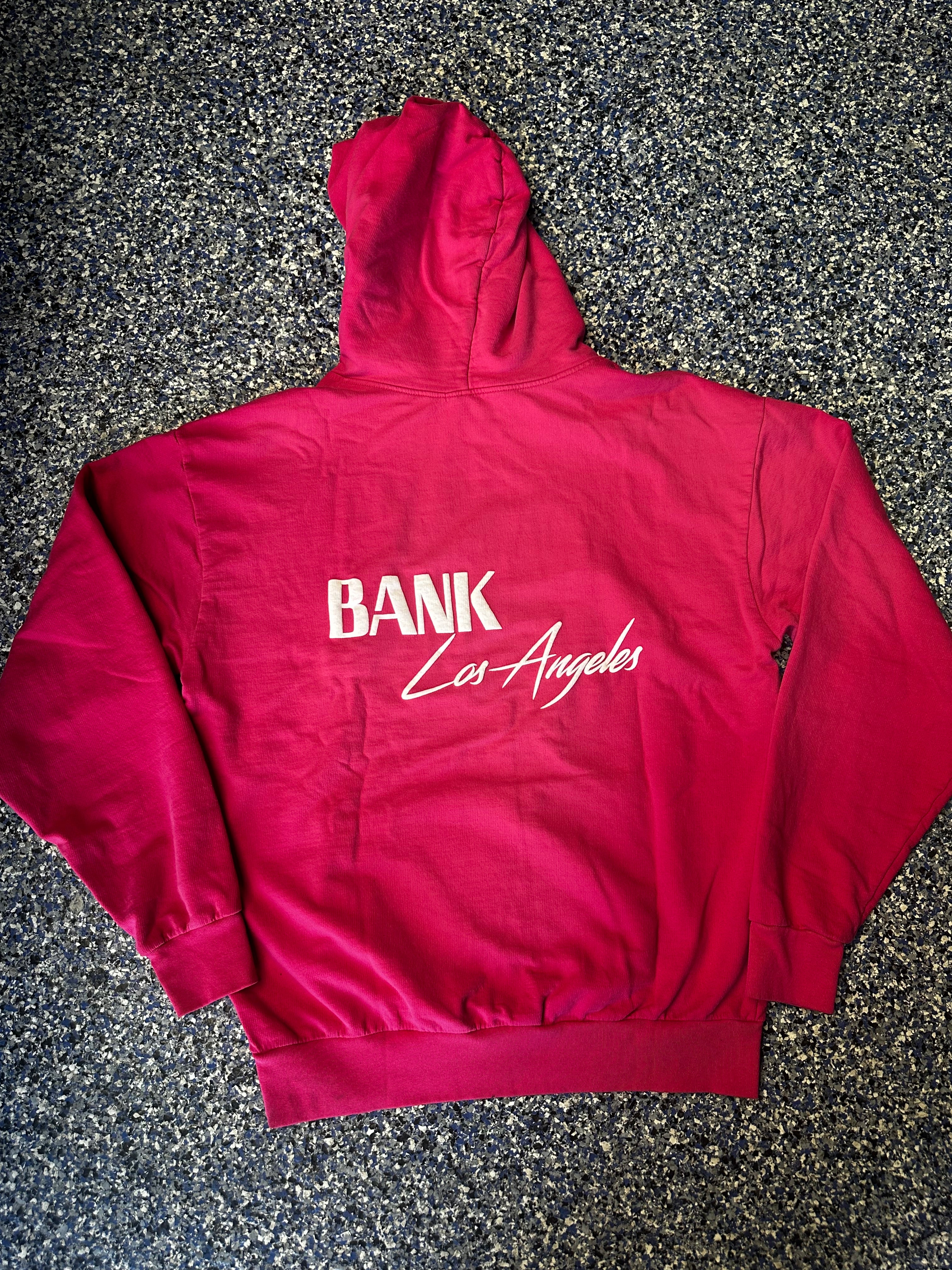 BANK LA PRINT PINK HOODIE