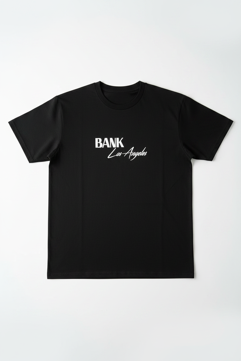 BANK LA Puff Print Tee - Front Shot