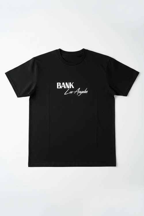 BANK LA Puff Print Tee - Front Shot