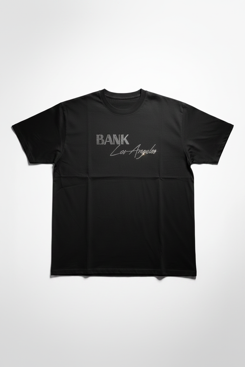 BANK LA RHINE STONE TEE - No Glow