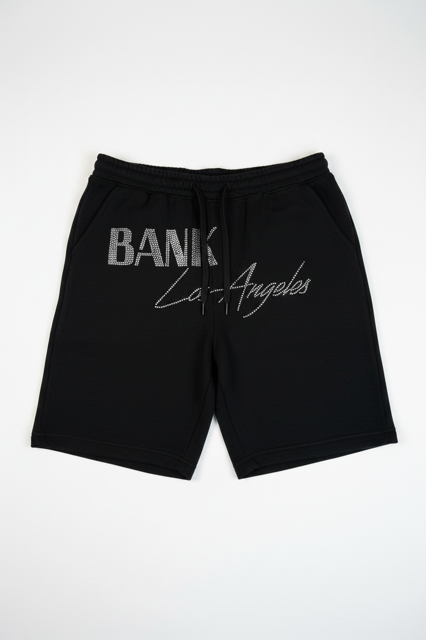 BANK LA Rhinestone Shorts Product Shot